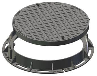 Drainage System Cast Iron Manhole Covers with Resin Casting